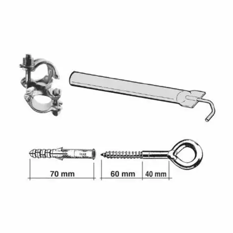 LOT ALTRAD DE 5 AMARRAGES COMPLET - LOT004B-- 1 LOT ALTRAD DE 5 AMARRAGES COMPLET - LOT004B--