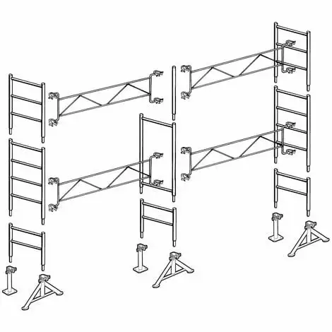 Échafaudage Altrad 49 Maçon 35 M² 1 Échafaudage Altrad 49 Maçon 35 M²