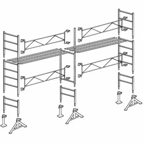 Échafaudage Altrad 49 Maçon 35 M² 1 Échafaudage Altrad 49 Maçon 35 M²