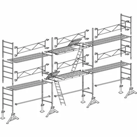 Échafaudage Altrad 49 Maçon 60 M² 1 Échafaudage Altrad 49 Maçon 60 M²