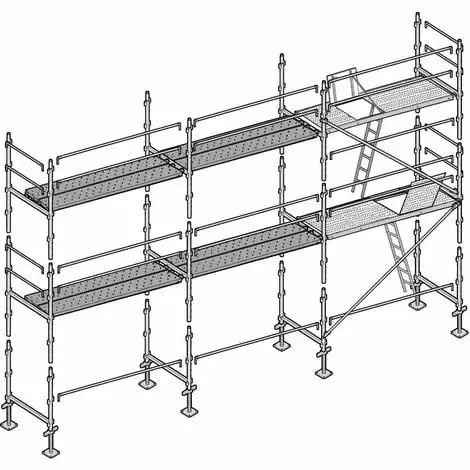 Échafaudage Altrad Façadier 60 M² 1 Échafaudage Altrad Façadier 60 M²