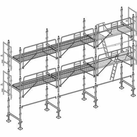 Échafaudage Altrad Façadier 60 M² 1 Échafaudage Altrad Façadier 60 M²