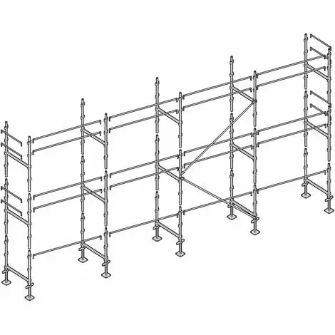 Échafaudage Altrad Façadier 78 M² 1 Échafaudage Altrad Façadier 78 M²