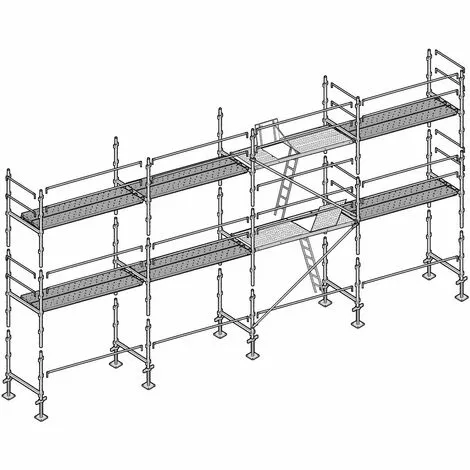 Échafaudage Altrad Façadier 78 M² 1 Échafaudage Altrad Façadier 78 M²