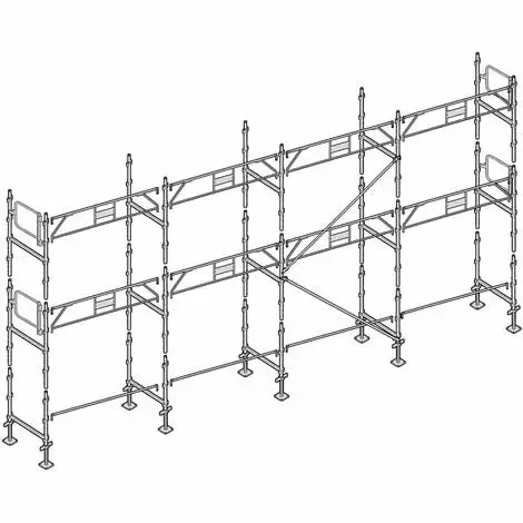 Échafaudage Altrad Façadier 78 M² 1 Échafaudage Altrad Façadier 78 M²