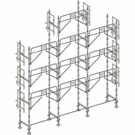 Échafaudage Altrad Façadier 88 M² 1 Échafaudage Altrad Façadier 88 M²