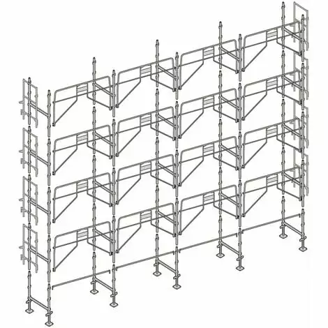 Échafaudage Altrad Façadier 130 M² 1 Échafaudage Altrad Façadier 130 M²