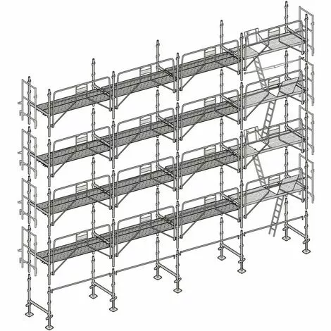Échafaudage Altrad Façadier 130 M² 1 Échafaudage Altrad Façadier 130 M²