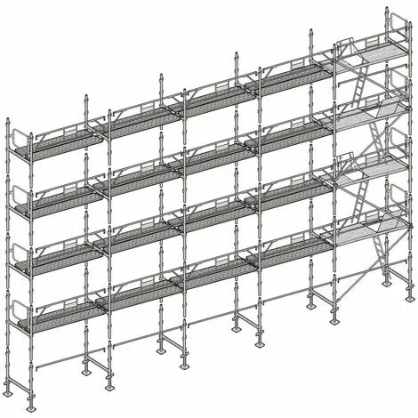 Échafaudage Altrad Façadier 160 M² 1 Échafaudage Altrad Façadier 160 M²