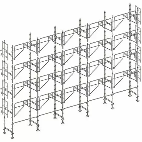 Échafaudage Altrad Façadier 160 M² 1 Échafaudage Altrad Façadier 160 M²