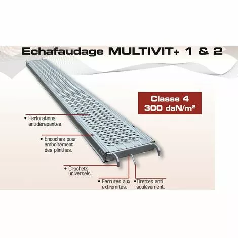 ALTRAD - Plancher Acier épervier 0,30 X 1,00m - NF - Gamme échafaudage Multidirectionnel - MULTIVIT+ 1&2- Réf: N4885 2 ALTRAD - Plancher Acier épervier 0,30 X 1,00m - NF - Gamme échafaudage Multidirectionnel - MULTIVIT+ 1&2- Réf: N4885 – Image 2