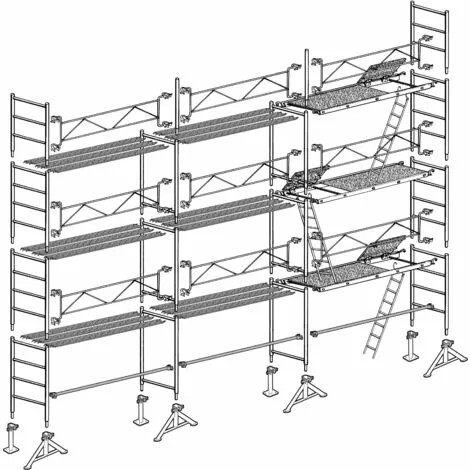 Échafaudage Altrad 49 Maçon 80 M² 1 Échafaudage Altrad 49 Maçon 80 M²